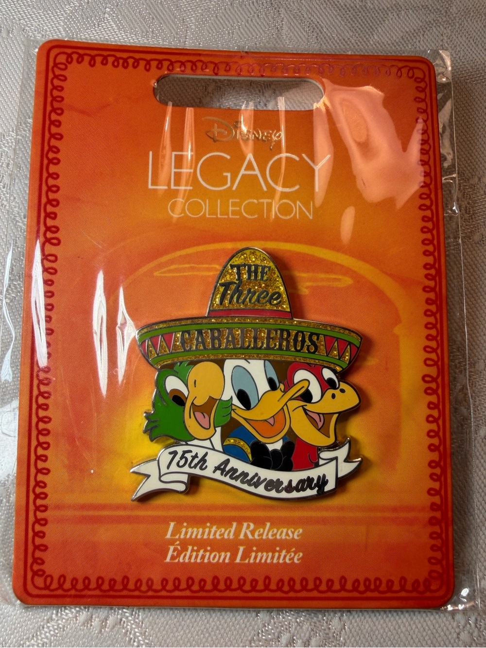 Disney Legacy The Three Caballeros 75th Anniversary Limited pin